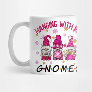 Funny Christmas Gnome Hanging With My Gnomies Family Pajamas Mug